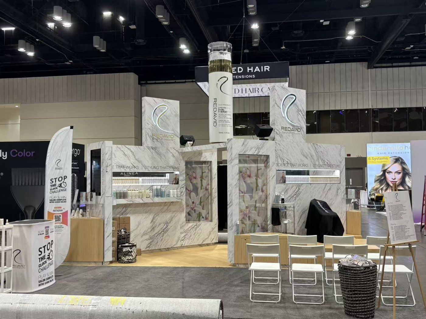 REDAVID trade show booth by DawnRise