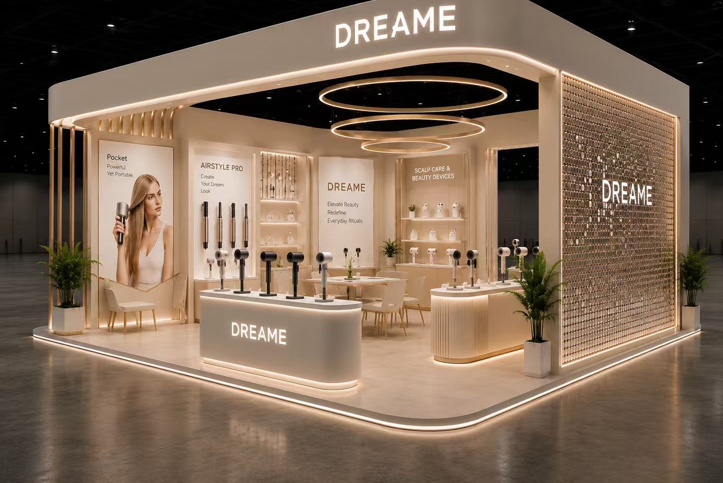 DREAME beauty retail concept — in build 2026
